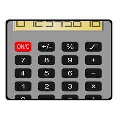 Calculator Double Sided Fleece Blanket (small)  by Mariart