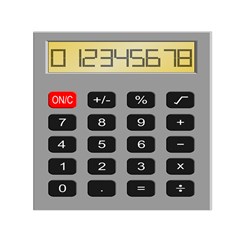 Calculator Small Satin Scarf (square) by Mariart