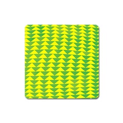 Arrow Triangle Green Yellow Square Magnet