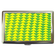 Arrow Triangle Green Yellow Cigarette Money Cases by Mariart