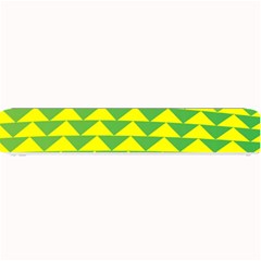 Arrow Triangle Green Yellow Small Bar Mats by Mariart