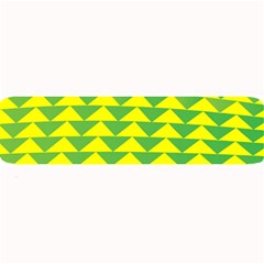 Arrow Triangle Green Yellow Large Bar Mats by Mariart