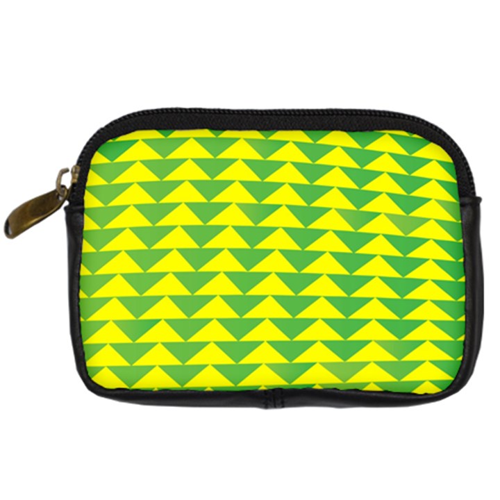 Arrow Triangle Green Yellow Digital Camera Cases