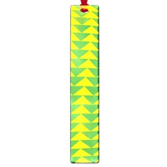 Arrow Triangle Green Yellow Large Book Marks by Mariart