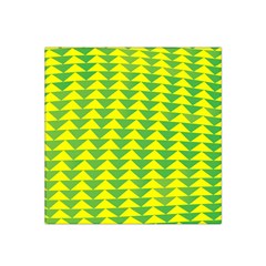 Arrow Triangle Green Yellow Satin Bandana Scarf by Mariart