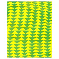 Arrow Triangle Green Yellow Drawstring Bag (small) by Mariart