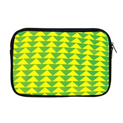 Arrow Triangle Green Yellow Apple Macbook Pro 17  Zipper Case by Mariart