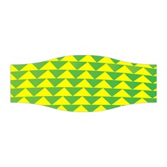 Arrow Triangle Green Yellow Stretchable Headband