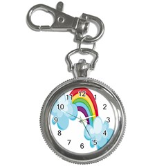 Could Rainbow Red Yellow Green Blue Purple Key Chain Watches by Mariart