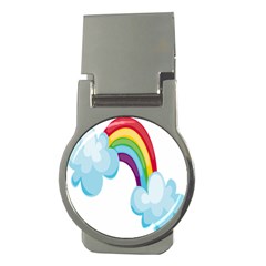 Could Rainbow Red Yellow Green Blue Purple Money Clips (round) 