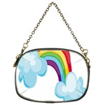 Could Rainbow Red Yellow Green Blue Purple Chain Purses (Two Sides)  Back