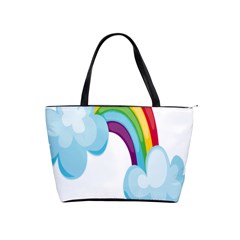 Could Rainbow Red Yellow Green Blue Purple Shoulder Handbags by Mariart