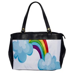 Could Rainbow Red Yellow Green Blue Purple Office Handbags by Mariart