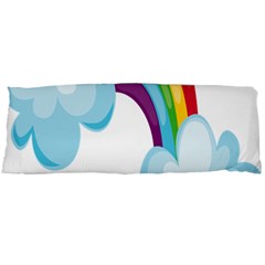 Could Rainbow Red Yellow Green Blue Purple Body Pillow Case (dakimakura) by Mariart