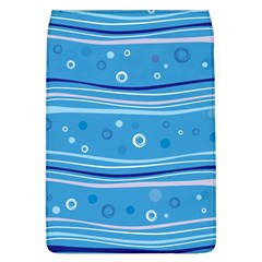 Blue Circle Line Waves Flap Covers (l)  by Mariart