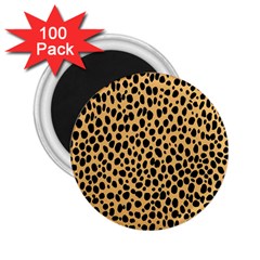 Cheetah Skin Spor Polka Dot Brown Black Dalmantion 2 25  Magnets (100 Pack)  by Mariart