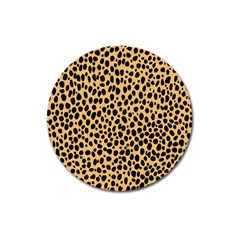 Cheetah Skin Spor Polka Dot Brown Black Dalmantion Magnet 3  (round) by Mariart