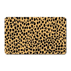 Cheetah Skin Spor Polka Dot Brown Black Dalmantion Magnet (rectangular) by Mariart