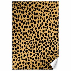 Cheetah Skin Spor Polka Dot Brown Black Dalmantion Canvas 20  X 30   by Mariart