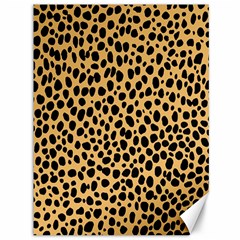 Cheetah Skin Spor Polka Dot Brown Black Dalmantion Canvas 36  X 48   by Mariart