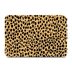 Cheetah Skin Spor Polka Dot Brown Black Dalmantion Plate Mats by Mariart