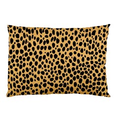 Cheetah Skin Spor Polka Dot Brown Black Dalmantion Pillow Case (two Sides) by Mariart