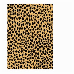 Cheetah Skin Spor Polka Dot Brown Black Dalmantion Large Garden Flag (two Sides) by Mariart