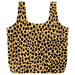 Cheetah Skin Spor Polka Dot Brown Black Dalmantion Full Print Recycle Bags (l)  by Mariart