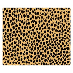 Cheetah Skin Spor Polka Dot Brown Black Dalmantion Double Sided Flano Blanket (small)  by Mariart