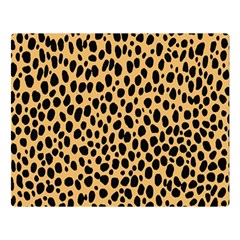 Cheetah Skin Spor Polka Dot Brown Black Dalmantion Double Sided Flano Blanket (large)  by Mariart