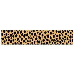 Cheetah Skin Spor Polka Dot Brown Black Dalmantion Flano Scarf (small) by Mariart