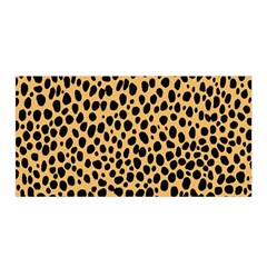 Cheetah Skin Spor Polka Dot Brown Black Dalmantion Satin Wrap by Mariart