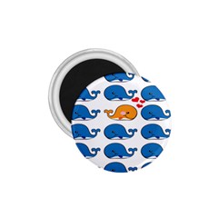 Fish Animals Whale Blue Orange Love 1 75  Magnets by Mariart