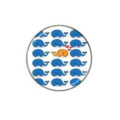 Fish Animals Whale Blue Orange Love Hat Clip Ball Marker (10 Pack) by Mariart