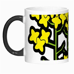 Flower Floral Sakura Yellow Green Leaf Morph Mugs by Mariart