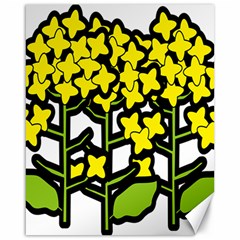 Flower Floral Sakura Yellow Green Leaf Canvas 16  X 20   by Mariart