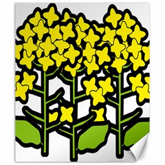 Flower Floral Sakura Yellow Green Leaf Canvas 20  X 24   by Mariart