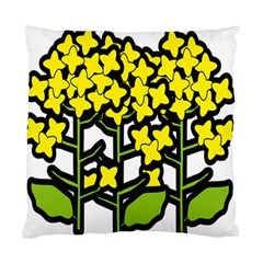 Flower Floral Sakura Yellow Green Leaf Standard Cushion Case (one Side) by Mariart