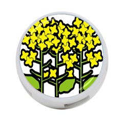 Flower Floral Sakura Yellow Green Leaf 4-port Usb Hub (one Side) by Mariart