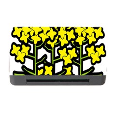 Flower Floral Sakura Yellow Green Leaf Memory Card Reader With Cf by Mariart