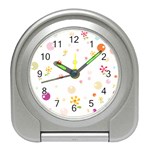 Flower Floral Star Balloon Bubble Travel Alarm Clocks Front