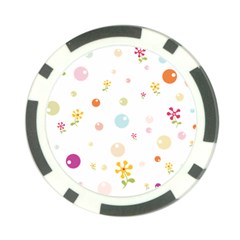 Flower Floral Star Balloon Bubble Poker Chip Card Guard by Mariart