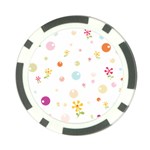 Flower Floral Star Balloon Bubble Poker Chip Card Guard Back