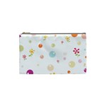 Flower Floral Star Balloon Bubble Cosmetic Bag (Small)  Front