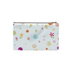 Flower Floral Star Balloon Bubble Cosmetic Bag (Small)  Back