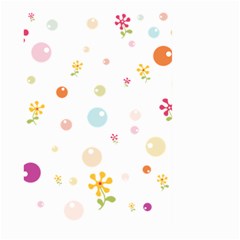 Flower Floral Star Balloon Bubble Large Garden Flag (two Sides) by Mariart