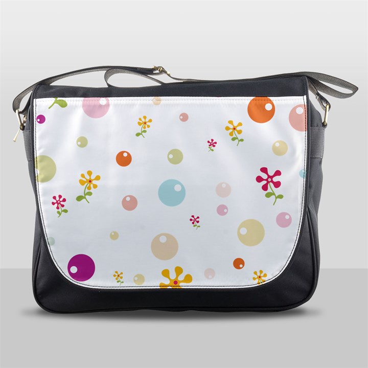 Flower Floral Star Balloon Bubble Messenger Bags