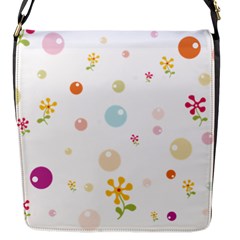 Flower Floral Star Balloon Bubble Flap Messenger Bag (s) by Mariart