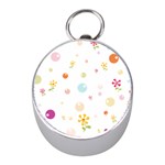 Flower Floral Star Balloon Bubble Mini Silver Compasses Front