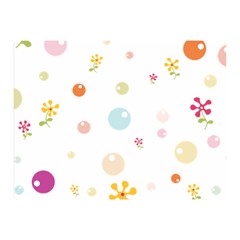 Flower Floral Star Balloon Bubble Double Sided Flano Blanket (mini)  by Mariart